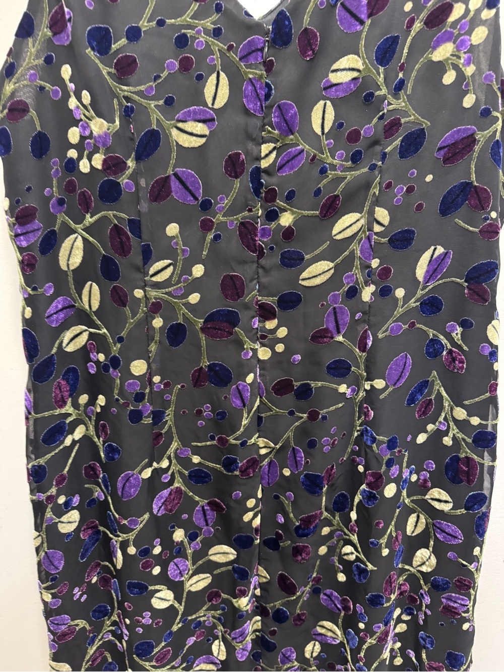 Addition Elle Vintage Black Burnout Velvet Floral Maxi Dress Size 18 Evening Y2K - Picture 9 of 13